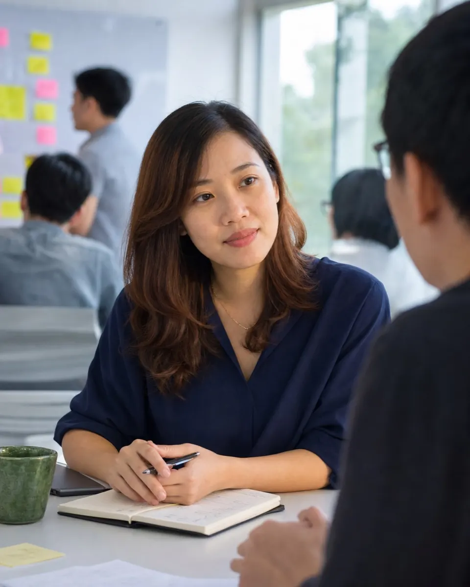 Chuyên gia PTK lắng nghe nhu cầu của khách hàng